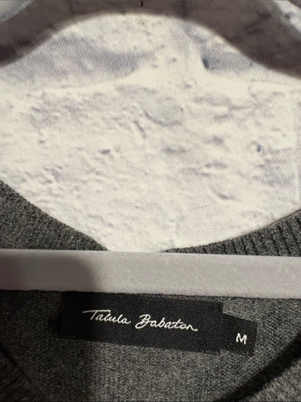Talula Gray Cashmere Blend Knit Tank/Vest Medium - Picture 2 of 5